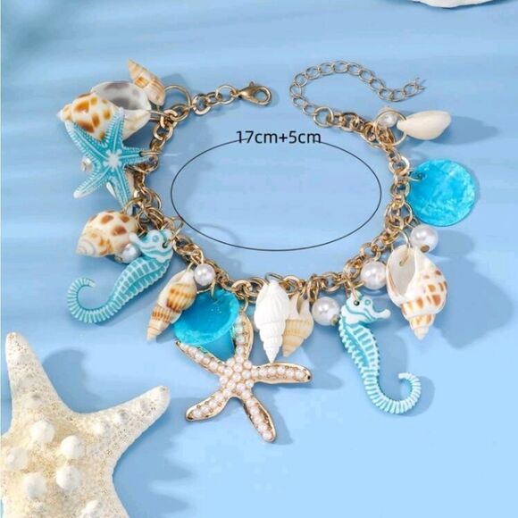 COPY - Beach Themed Seashell Bracelet - Picture 4 of 6